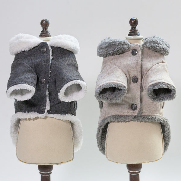 Dog Clothes Winter Pet Dog French Bulldog Jacket Thick Warm Dog Coat - TailTiddy