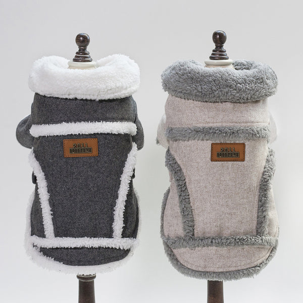 Dog Clothes Winter Pet Dog French Bulldog Jacket Thick Warm Dog Coat - TailTiddy