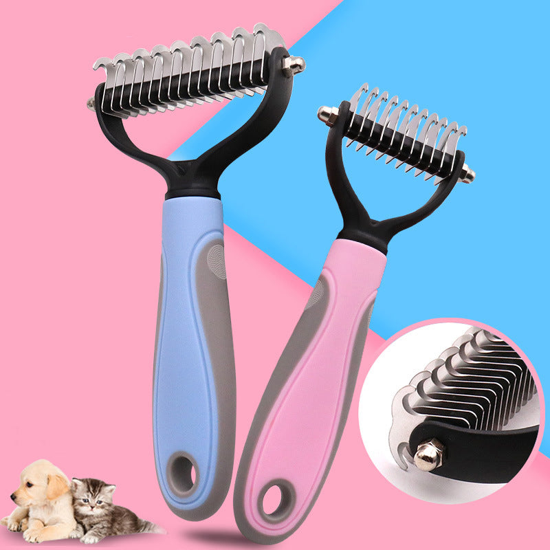 Double-Sided Stainless Steel Deshedding Brush - TailTiddy