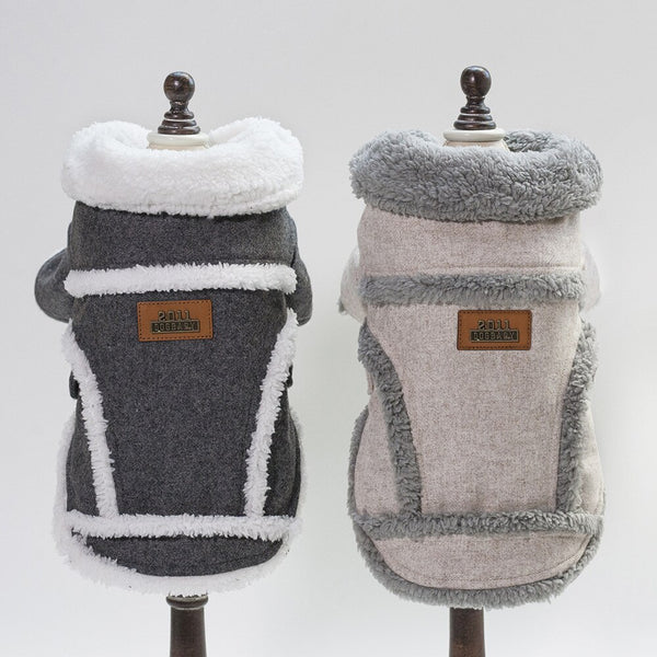 Dog Clothes Winter Pet Dog French Bulldog Jacket Thick Warm Dog Coat - TailTiddy