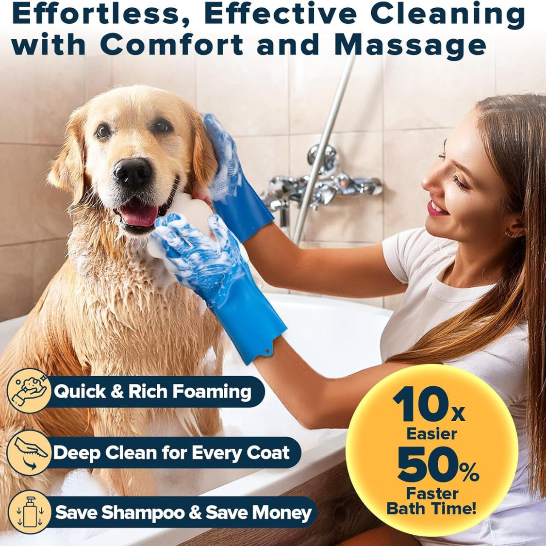 6-Piece Pet Grooming & Bath Kit - TailTiddy