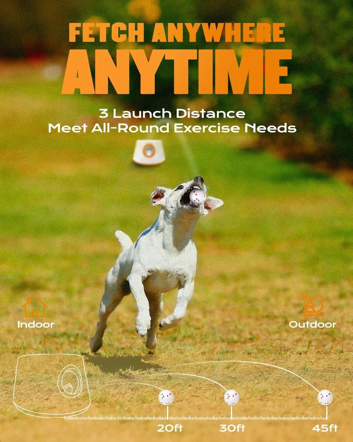 Dog Automatic Ball Launcher With 3 Balls Pet Ball Thrower Interactive Game - TailTiddy