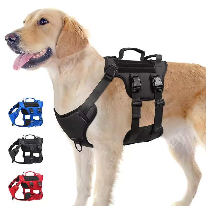 Durable Nylon Tactical Service Dog Harness - TailTiddy