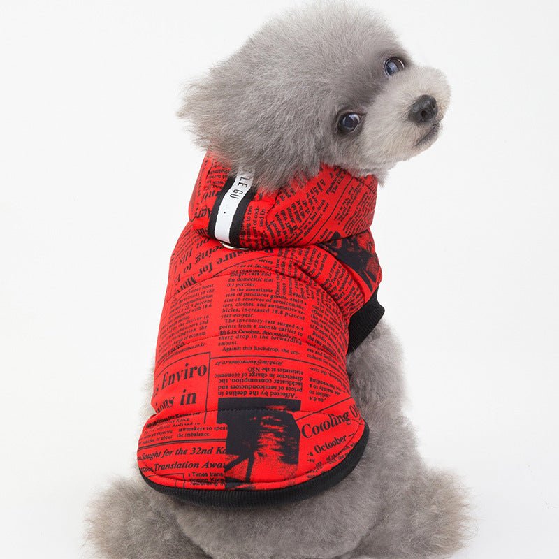Newspaper cotton pet clothes - TailTiddy