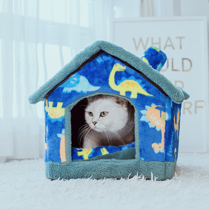 Pet House Dog House Cat House Four Seasons - TailTiddy