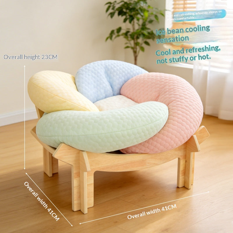 Cat & Dog Bed Summer and Winters, Detachable Ice Bean Cooling Pad, Dog Bed, Cross-Border Hot-Selling Pet Bed Supplies - TailTiddy