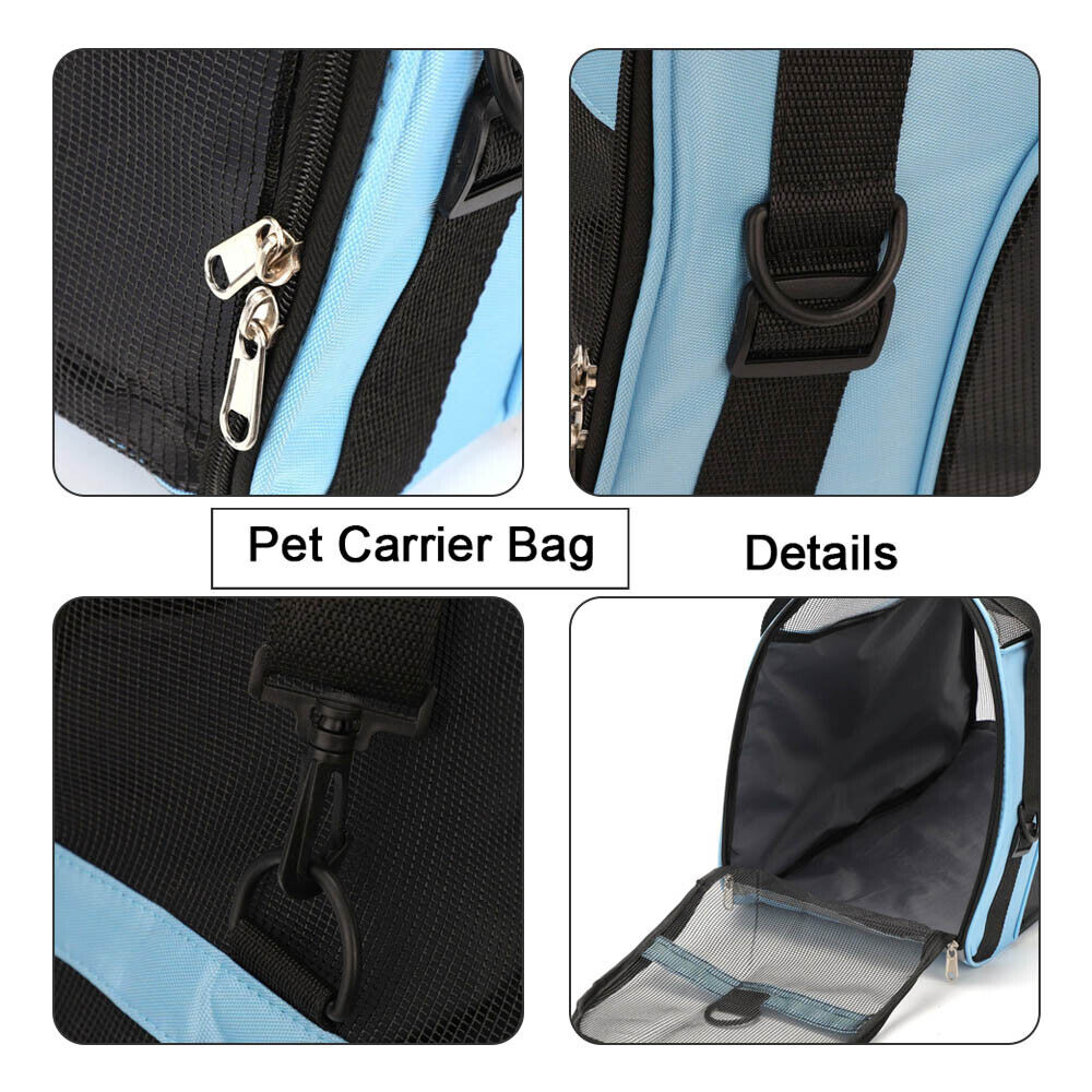 AVC Portable Soft Fabric Fold Dog Cat Puppy Travel Bag - TailTiddy