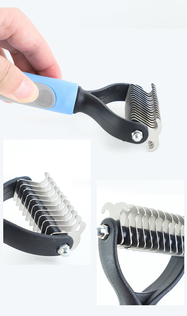 Double-Sided Stainless Steel Deshedding Brush - TailTiddy