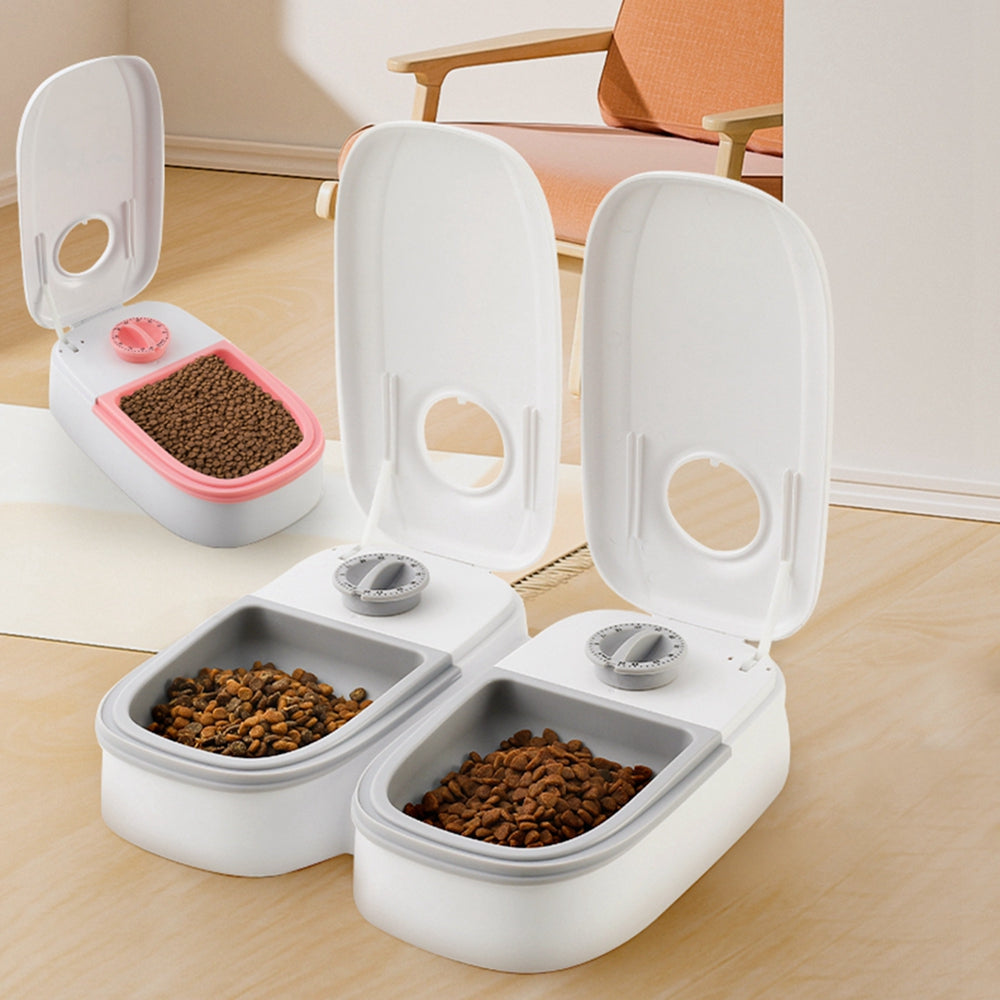 Automatic Pet Feeder Smart Food Dispenser For Cats Dogs Timer Stainless Steel Bowl - TailTiddy