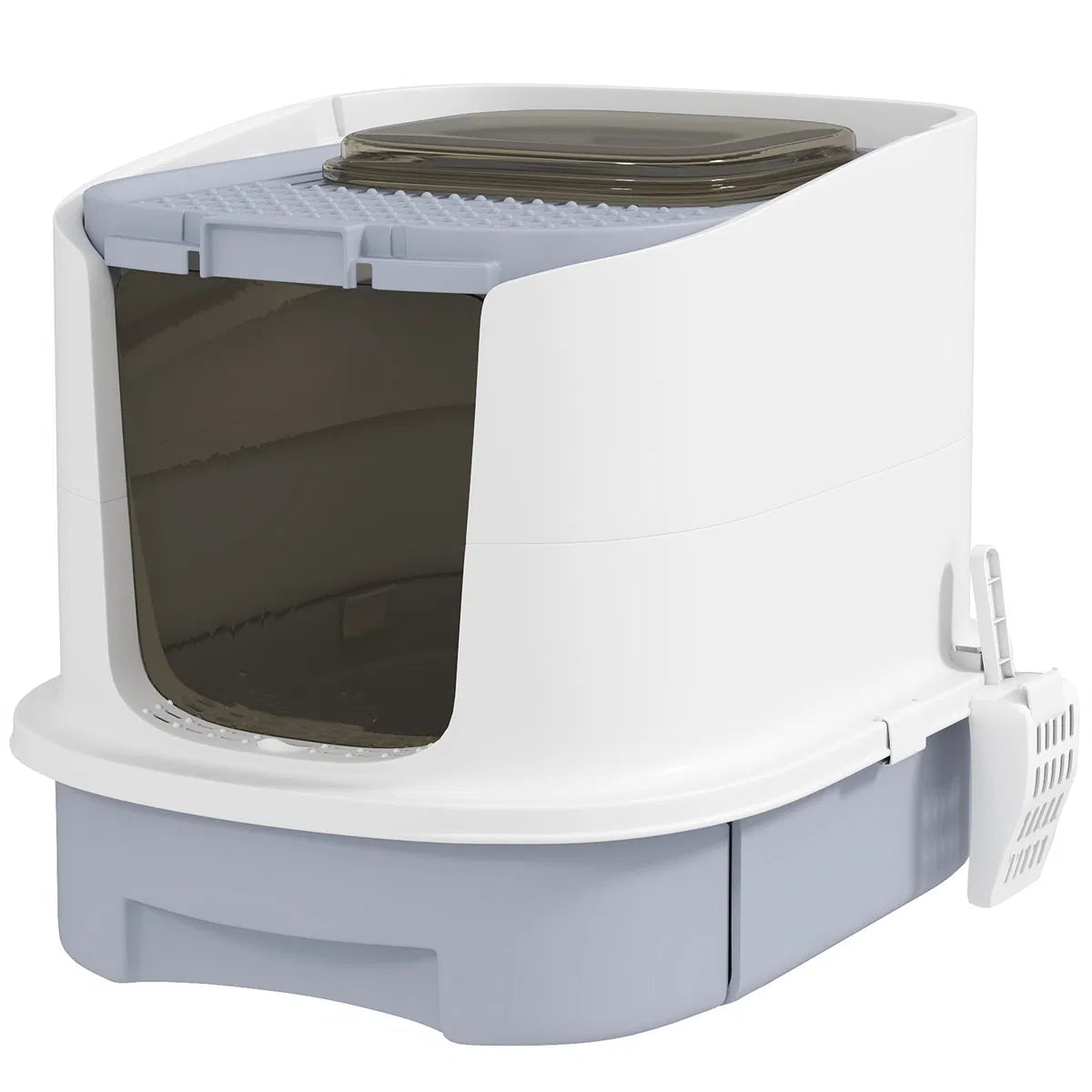 Cat Litter Box Enclosure – Fully Enclosed Design with Top Exit and Deodorizing Bags - TailTiddy