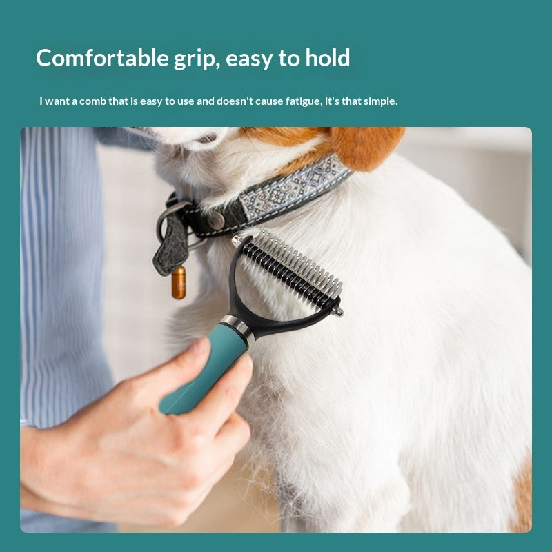 Double-Sided Detangling Blade Comb for Dogs & Cats Multi-functional Combs - TailTiddy