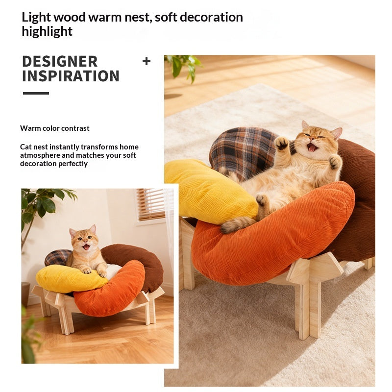 Cat & Dog Bed Summer and Winters, Detachable Ice Bean Cooling Pad, Dog Bed, Cross-Border Hot-Selling Pet Bed Supplies - TailTiddy