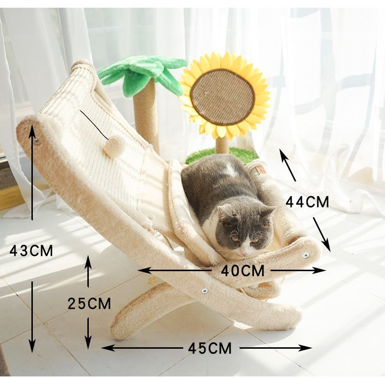 Pet Cat Sofa Bed Sunbathing Chair - TailTiddy