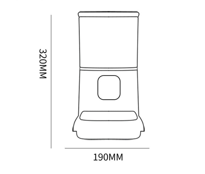 Pet Automatic Feeder Large Capacity Smart Voice Recorder APP Control Timer Feeding Cat Dog Food Dispenser With WiFi Pet Bo - TailTiddy
