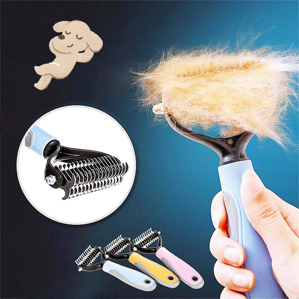 Double-Sided Stainless Steel Deshedding Brush - TailTiddy