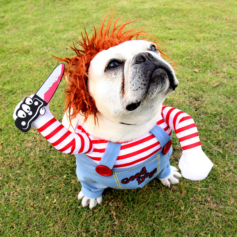 Halloween Pet Costume Pet Cowboy Rider Costume – Polyester Western Outfit for Dogs & Cats - TailTiddy