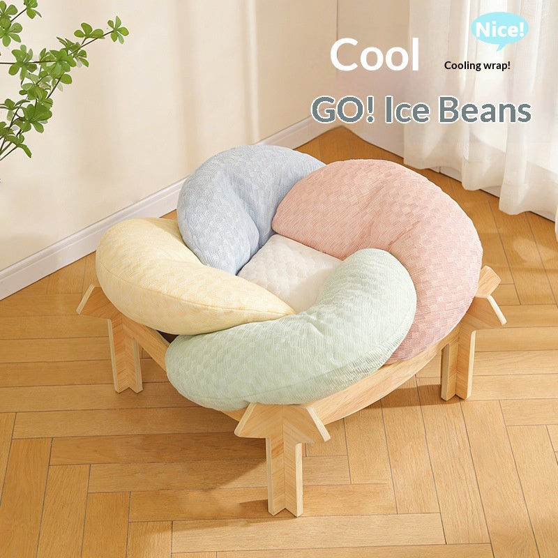 Cat & Dog Bed Summer and Winters, Detachable Ice Bean Cooling Pad, Dog Bed, Cross-Border Hot-Selling Pet Bed Supplies - TailTiddy