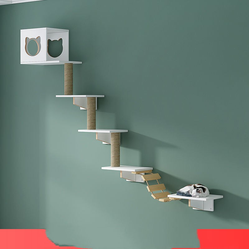 Solid Wood Cat Wall Hanging Cat Litter - TailTiddy