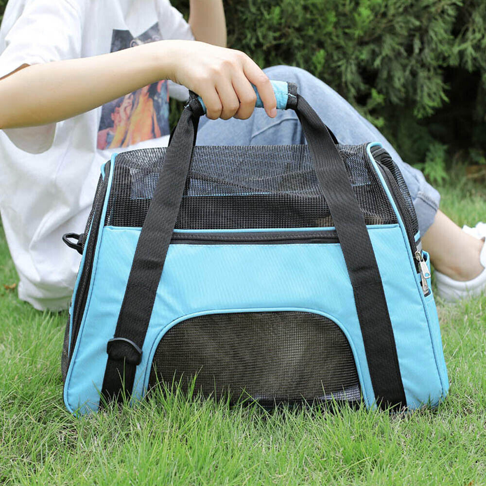 AVC Portable Soft Fabric Fold Dog Cat Puppy Travel Bag - TailTiddy