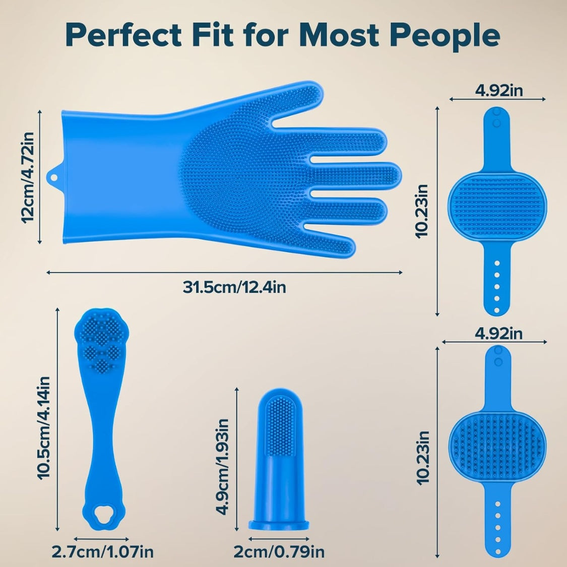 6-Piece Pet Grooming & Bath Kit - TailTiddy