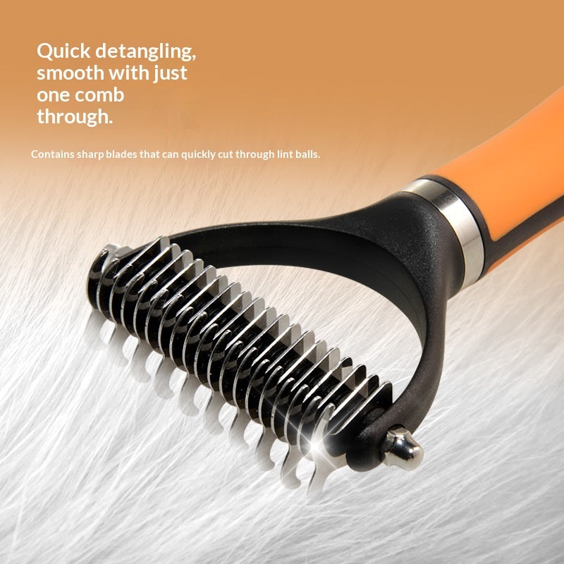 Double-Sided Detangling Blade Comb for Dogs & Cats Multi-functional Combs - TailTiddy