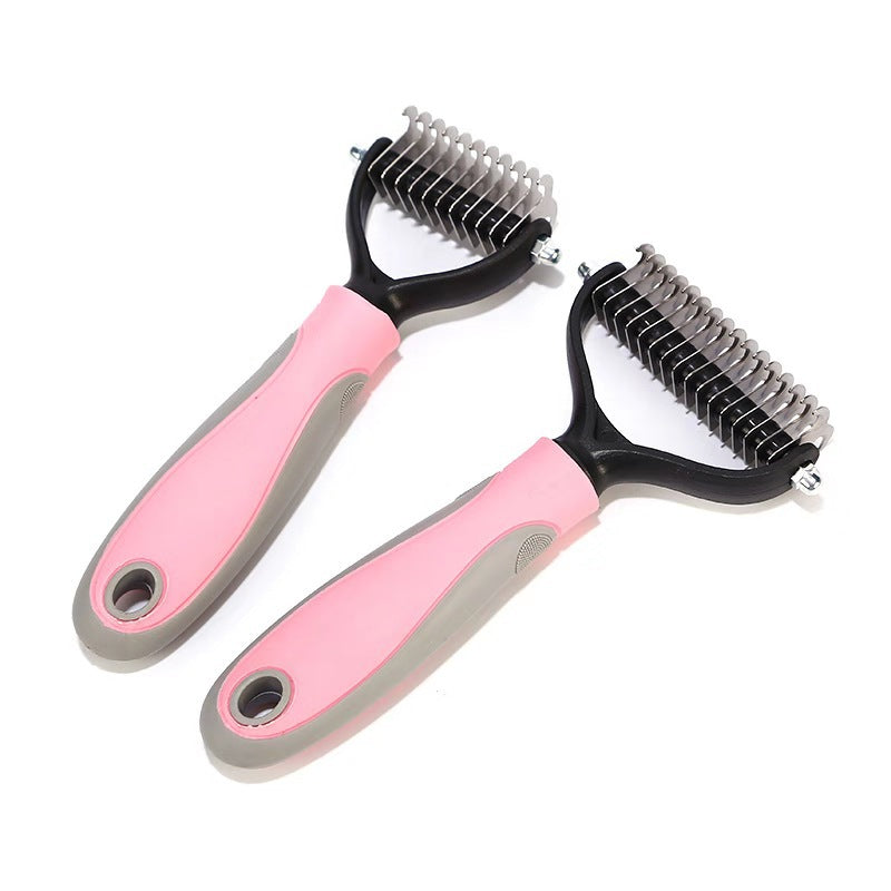 Double-Sided Stainless Steel Deshedding Brush - TailTiddy
