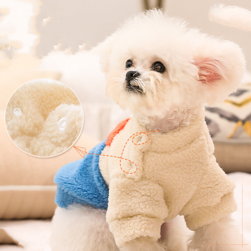 Pet Autumn And Winter Wool Proof Lamb Clothes - TailTiddy
