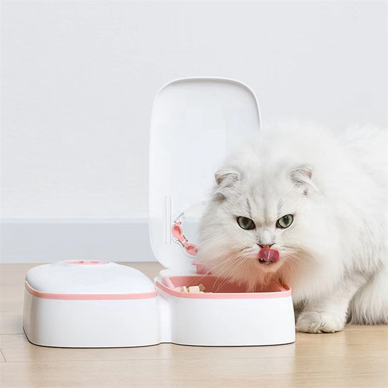 Automatic Pet Feeder Smart Food Dispenser For Cats Dogs Timer Stainless Steel Bowl - TailTiddy