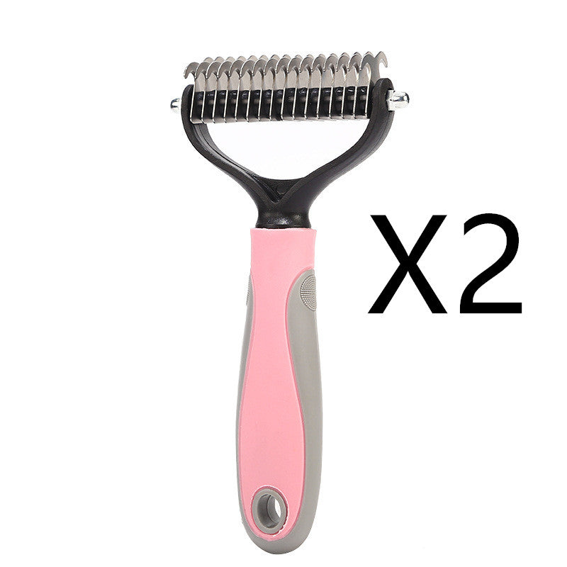 Double-Sided Stainless Steel Deshedding Brush - TailTiddy