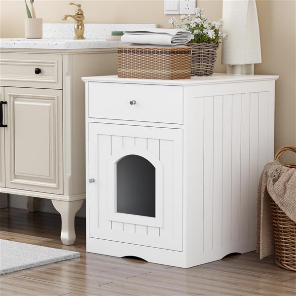 Wooden Pet House – Multi-Functional Cat Litter Box - TailTiddy
