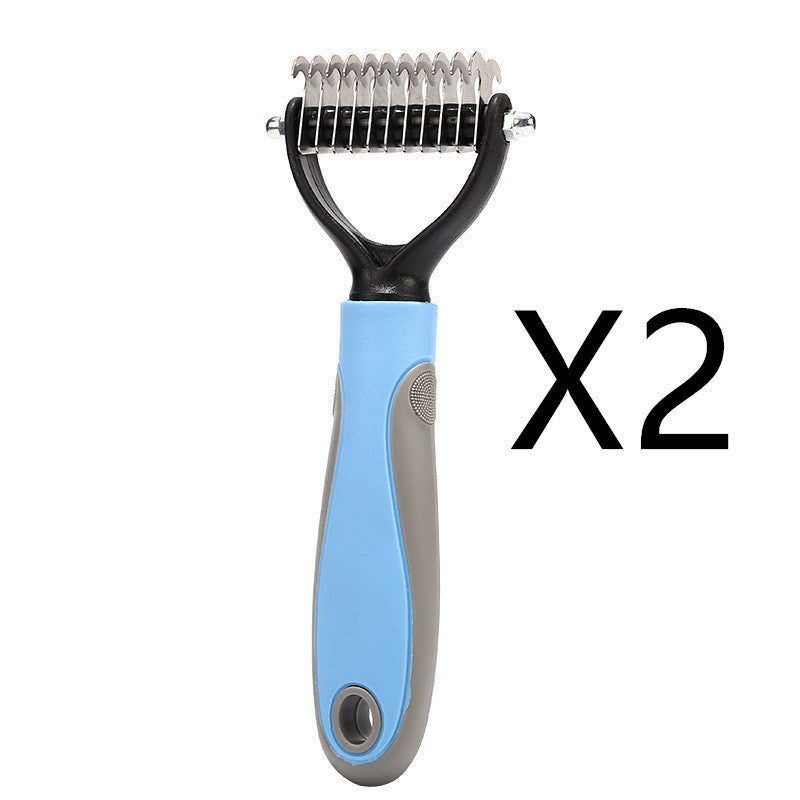 Double-Sided Stainless Steel Deshedding Brush - TailTiddy