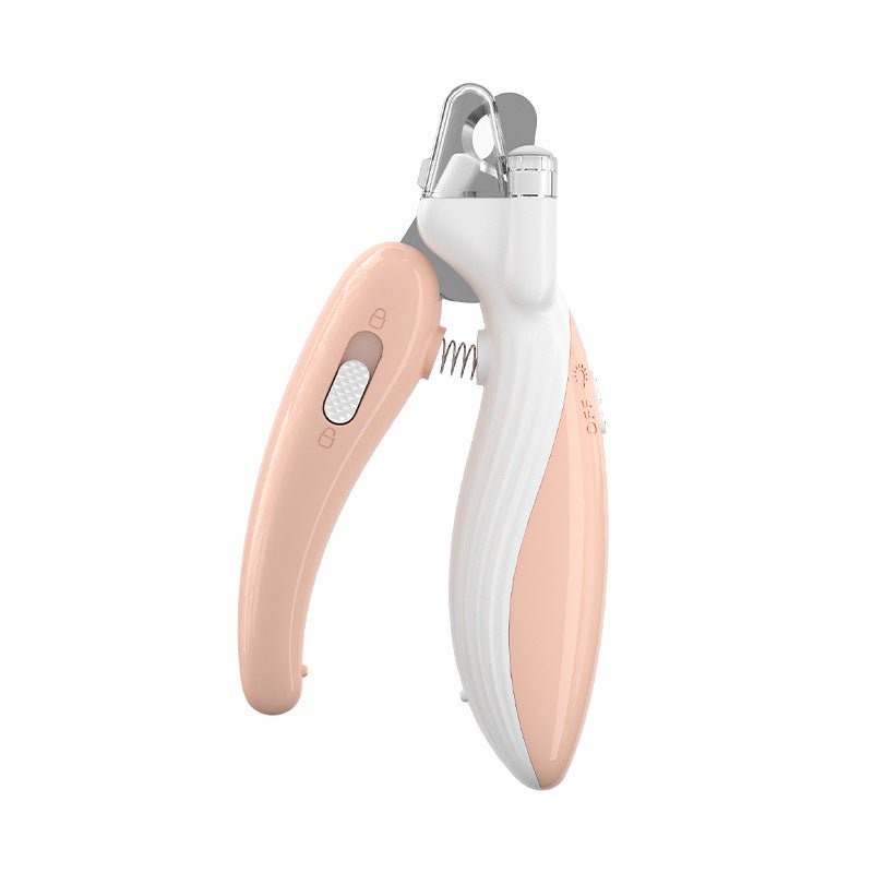 Ai Wo LED Pet Nail Clippers – Illuminated, Safe Grooming Tool for Dogs & Cats (Light Blue) - TailTiddy