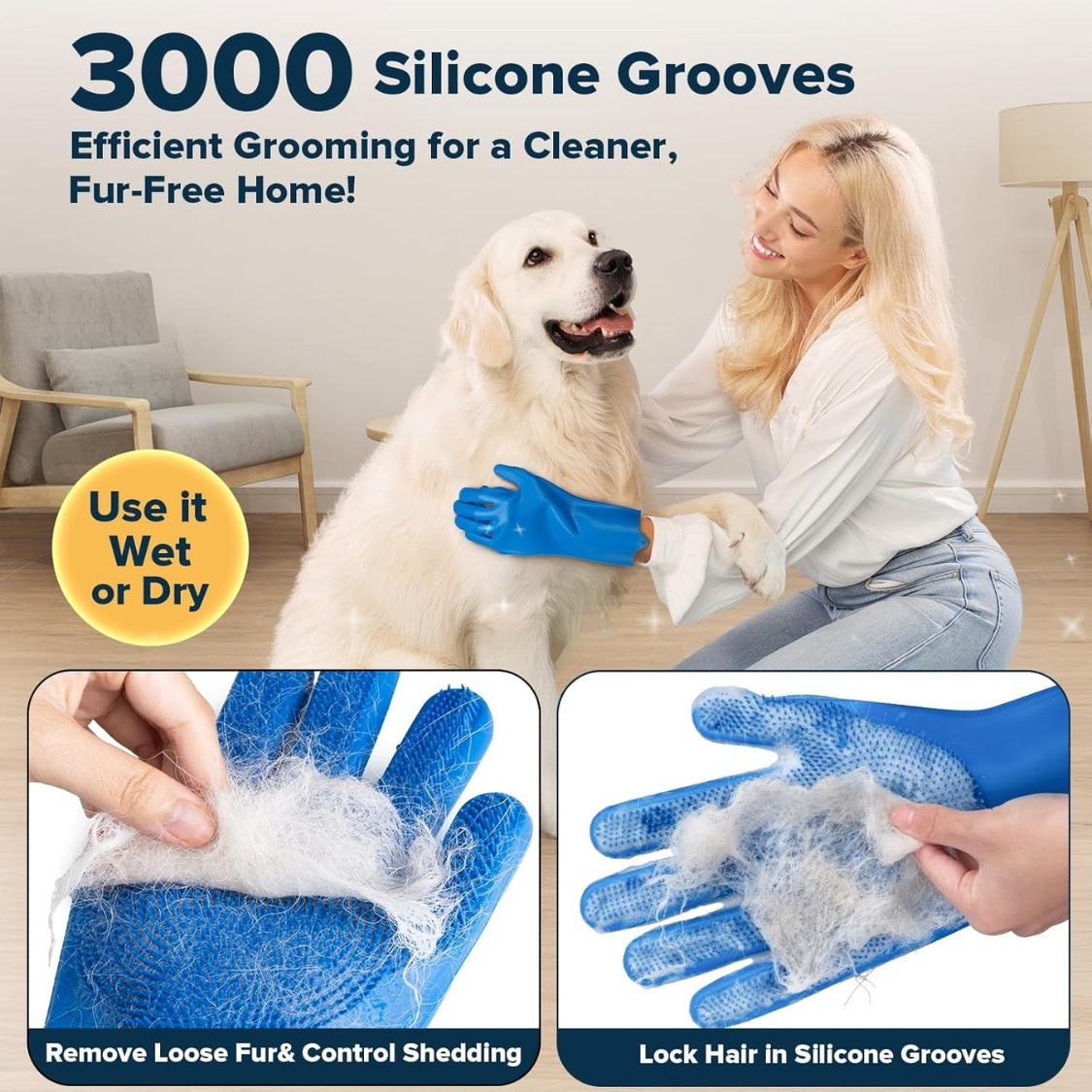 6-Piece Pet Grooming & Bath Kit - TailTiddy
