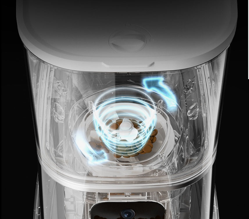Pet Automatic Feeder Large Capacity Smart Voice Recorder APP Control Timer Feeding Cat Dog Food Dispenser With WiFi Pet Bo - TailTiddy