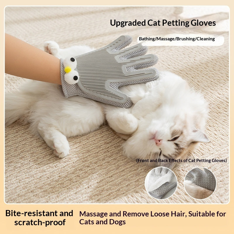 Double-Sided Pet Grooming & Cleaning Glove – Multi-Purpose Hair Remover for Pets - TailTiddy
