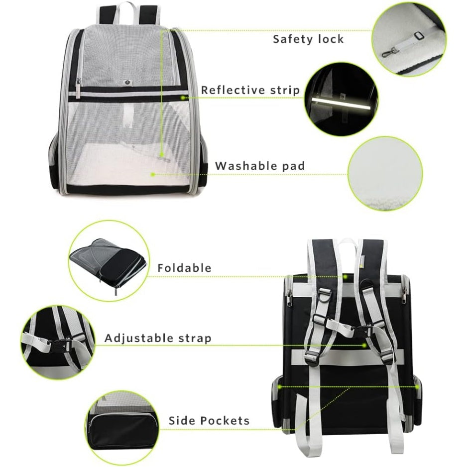 Traveler Bubble Backpack Pet Carriers For Cats And Dogs - TailTiddy