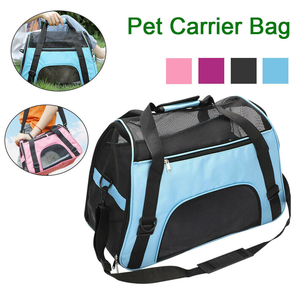 AVC Portable Soft Fabric Fold Dog Cat Puppy Travel Bag - TailTiddy