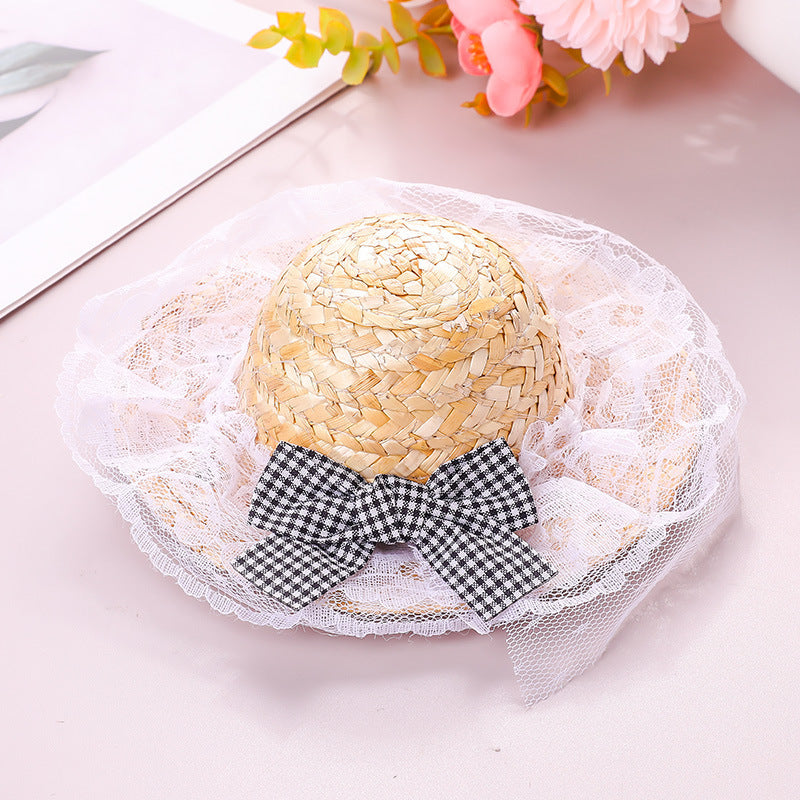 Retro-cute Sun Hat For Pet Cats - TailTiddy