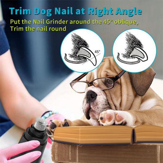 Electric Pet Nail Grinder Kit – Low-Noise USB Rechargeable - TailTiddy