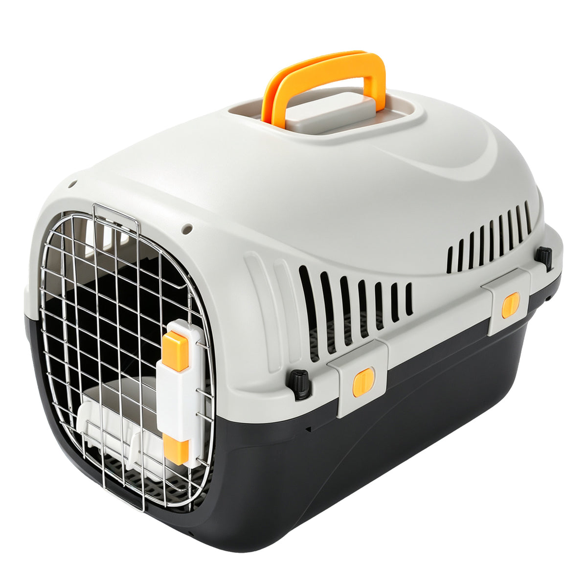 Plastic Cat Carrier Top Load – Airline & Travel-Ready Pet Carrier for Small Dogs & Cats - TailTiddy