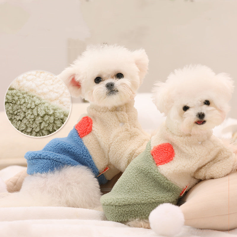 Pet Autumn And Winter Wool Proof Lamb Clothes - TailTiddy