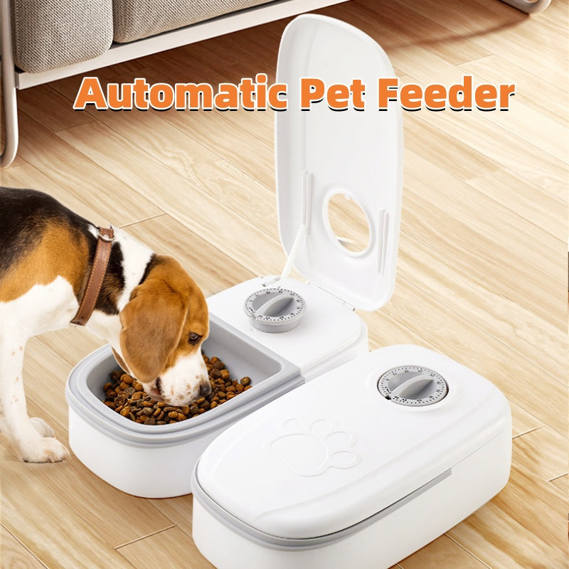 Automatic Pet Feeder Smart Food Dispenser For Cats Dogs Timer Stainless Steel Bowl - TailTiddy