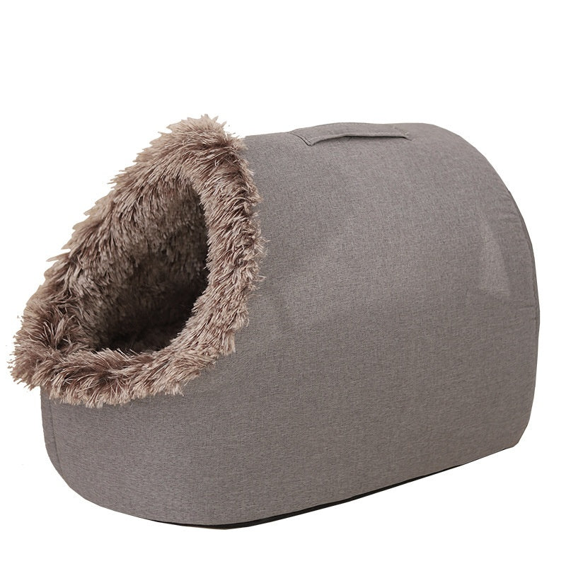 Cat Bed, Thickened And Warm For Winter, Enclosed Pet Bed, Portable For Small Dogs, Amazon Cross-Border Pet Supplies - TailTiddy