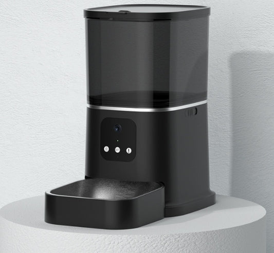 Pet Automatic Feeder Large Capacity Smart Voice Recorder APP Control Timer Feeding Cat Dog Food Dispenser With WiFi Pet Bo - TailTiddy