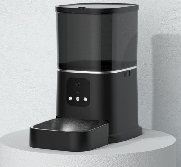 Pet Automatic Feeder Large Capacity Smart Voice Recorder APP Control Timer Feeding Cat Dog Food Dispenser With WiFi Pet Bo - TailTiddy