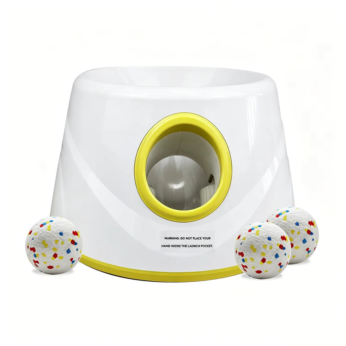 Dog Automatic Ball Launcher With 3 Balls Pet Ball Thrower Interactive Game - TailTiddy