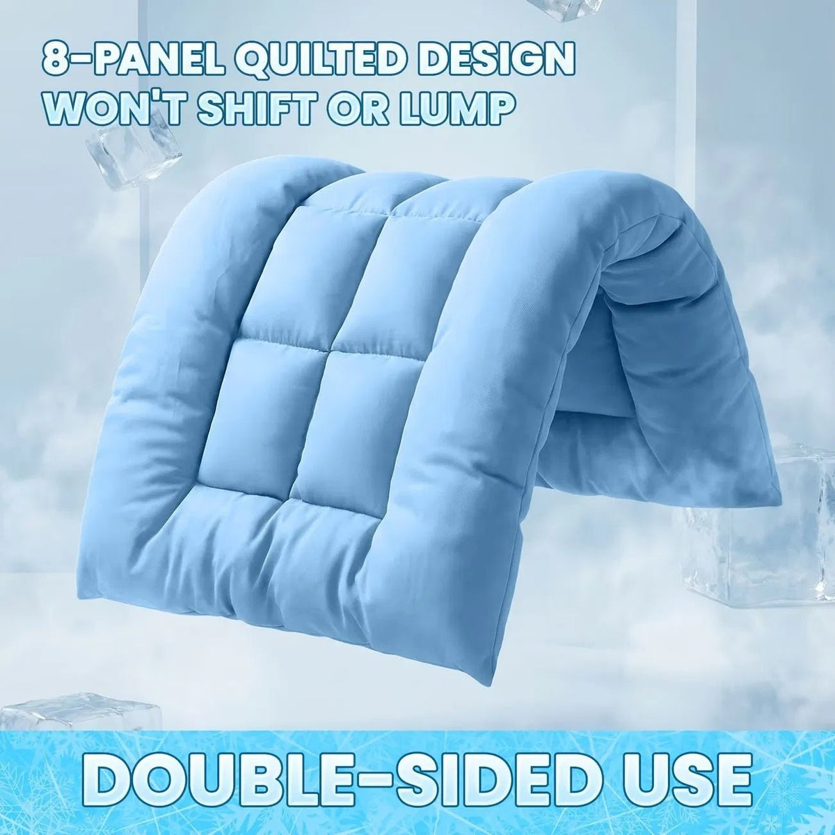 Extra-Large Cooling Dog Sofa Bed and Ultra-Soft Plush Pet Mat - TailTiddy