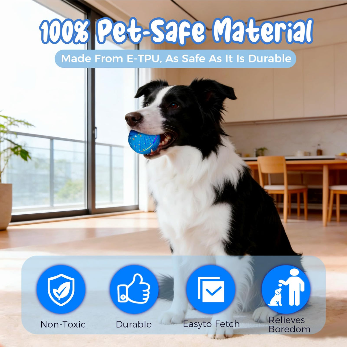 Smart Interactive Dog Ball: Automatic Motion-Activated Toy for Small Dogs - TailTiddy