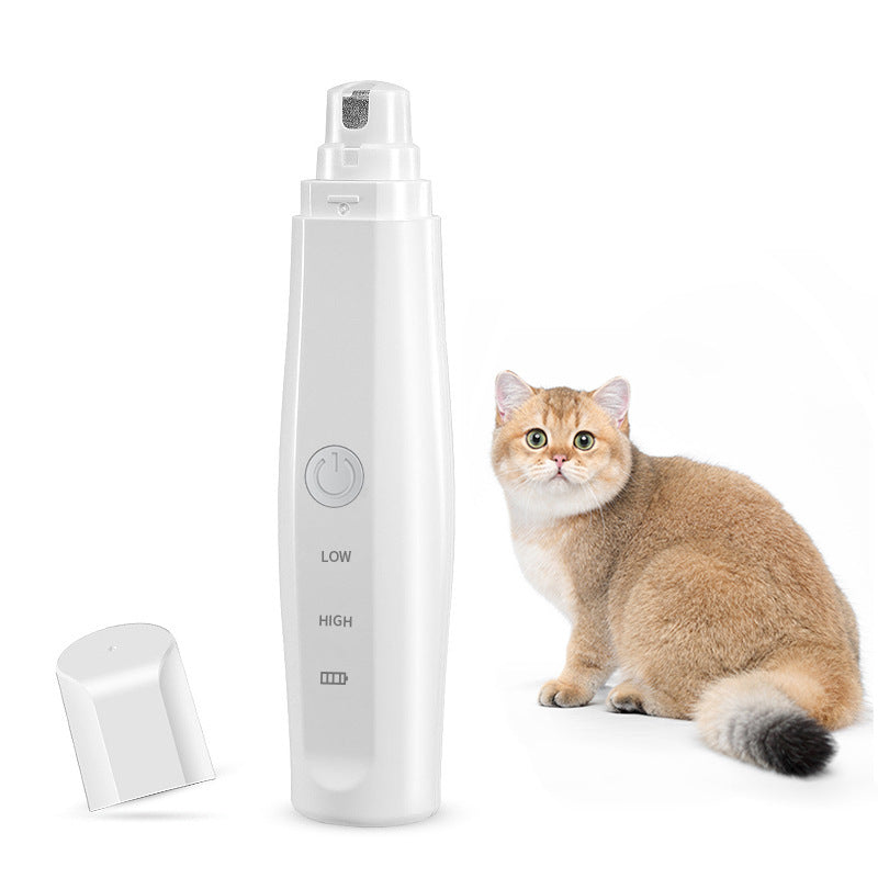 Electric Pet Nail Grinder Kit – Low-Noise USB Rechargeable - TailTiddy