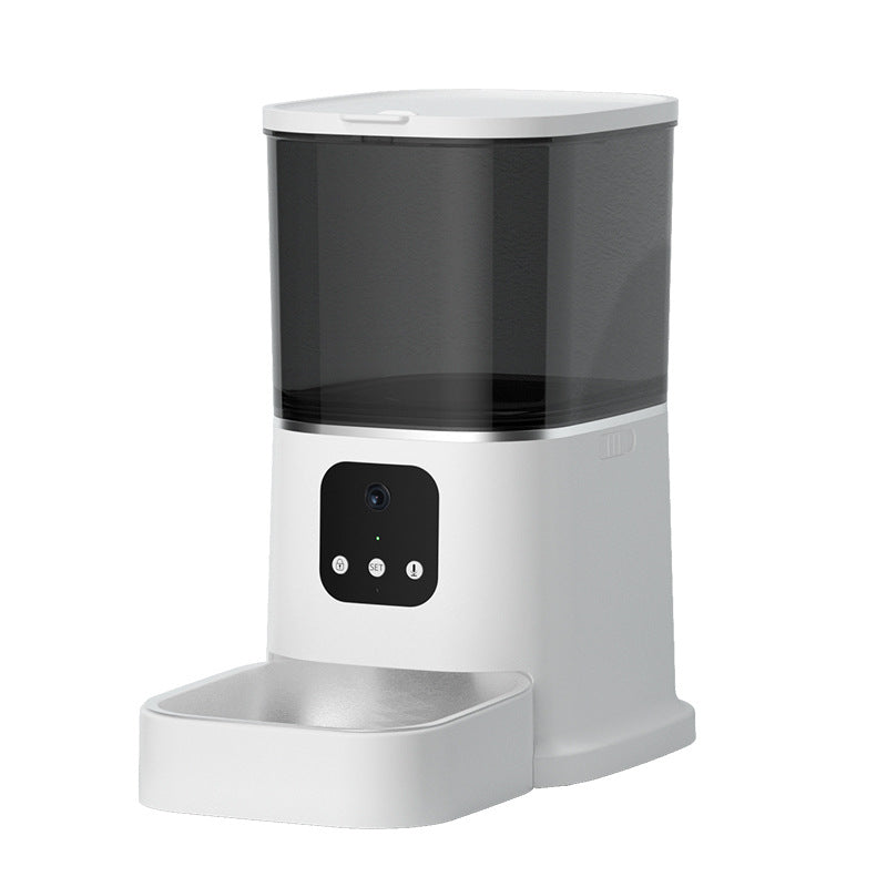 Pet Automatic Feeder Large Capacity Smart Voice Recorder APP Control Timer Feeding Cat Dog Food Dispenser With WiFi Pet Bo - TailTiddy